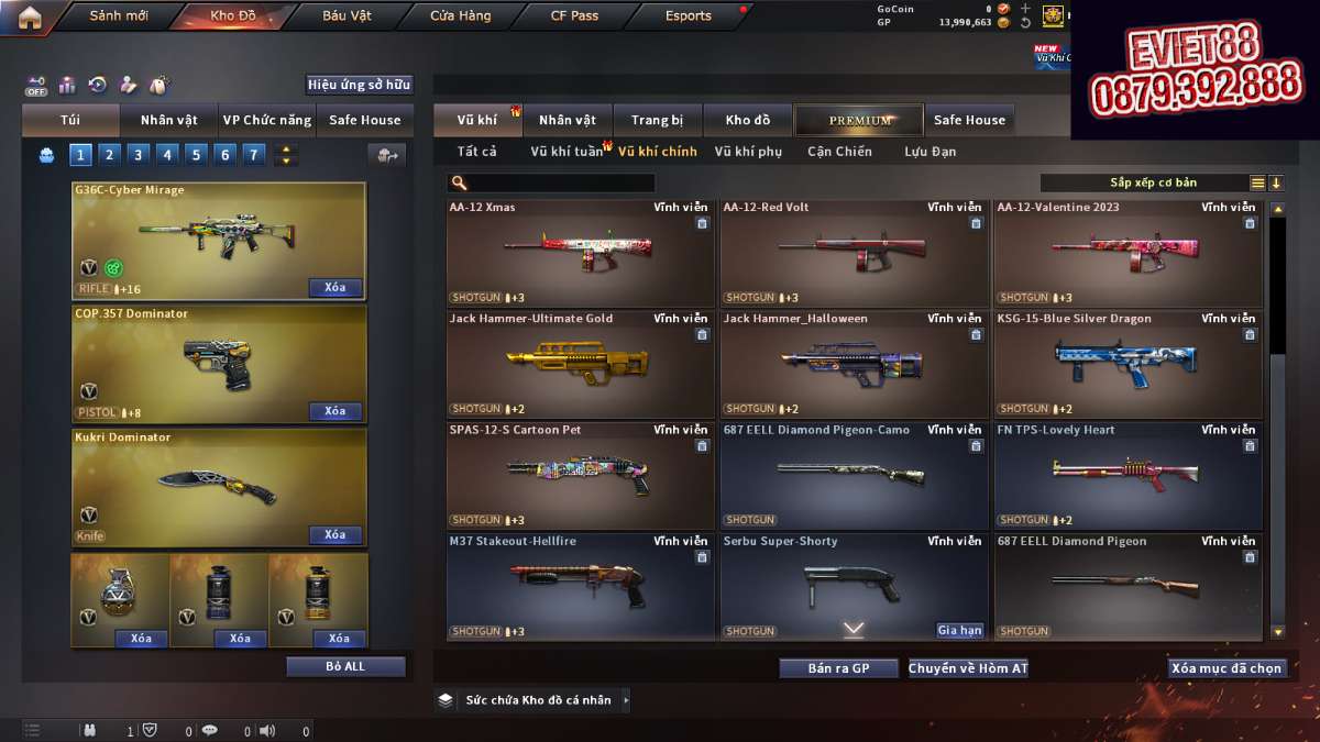 shop acc cf uy tin gia re